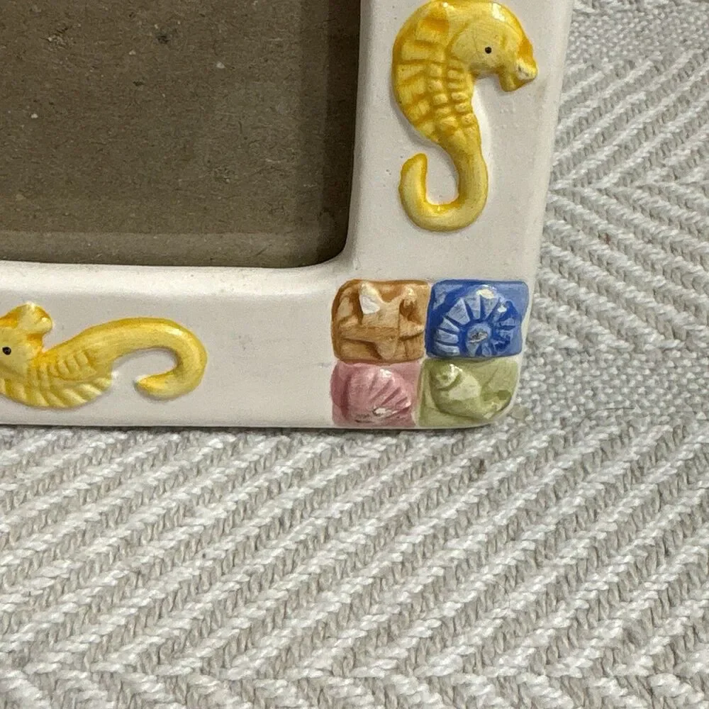 Decorative Ceramic Ocean Themed 3.5x5 Photo Frame